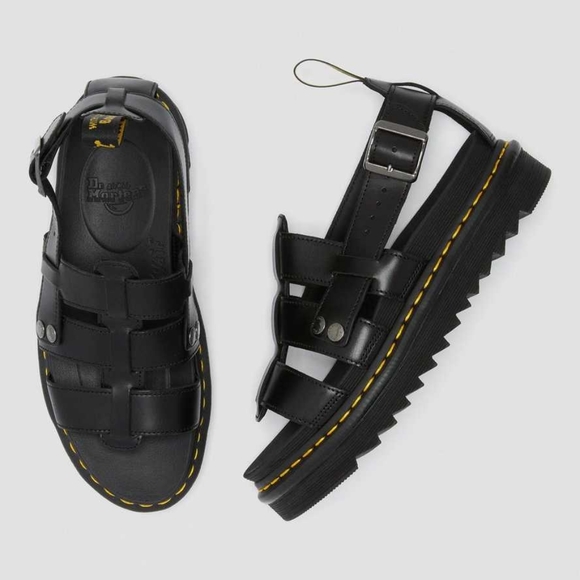 Men's Dr. MARTENS TERRY LEATHER STRAP SANDALS - Picture 5 of 16